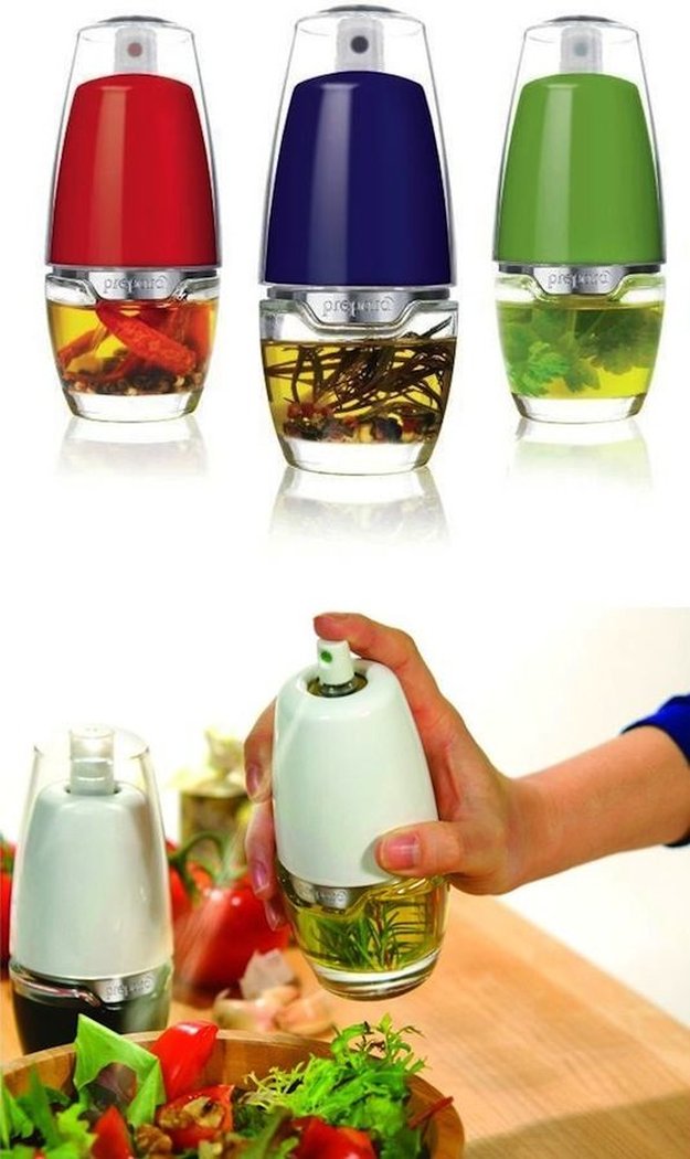 Awesome Oil Mister for Cooking | Homemade Recipes http://homemaderecipes.com/cooking-101/25-must-have-kitchen-utensils