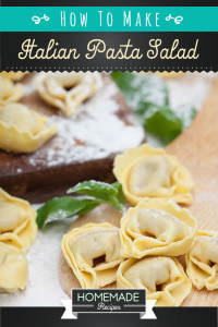 homemade italian pasta salad