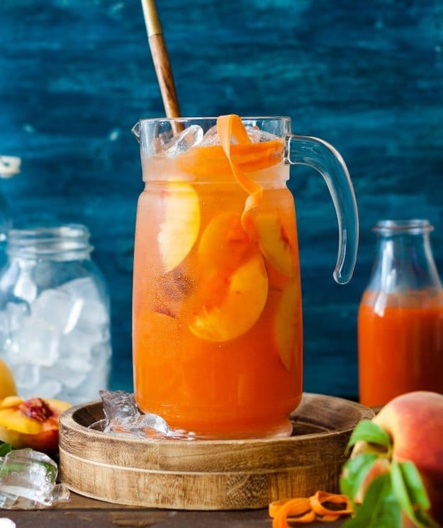 Peach Carrot Lemonade | Refreshing Homemade Lemonade Recipes | Homemade Recipes