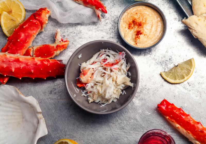 cooked crab phalanx aioli sauce lemon | imitation crab recipes