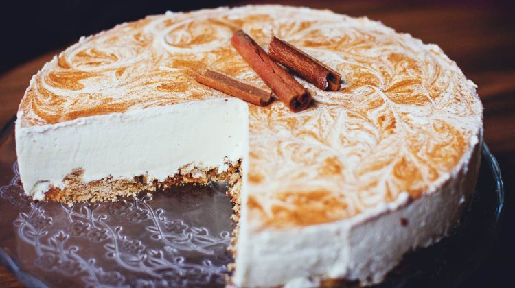 white cheesecake on wooden surface-christmas cake recipes-px-feature
