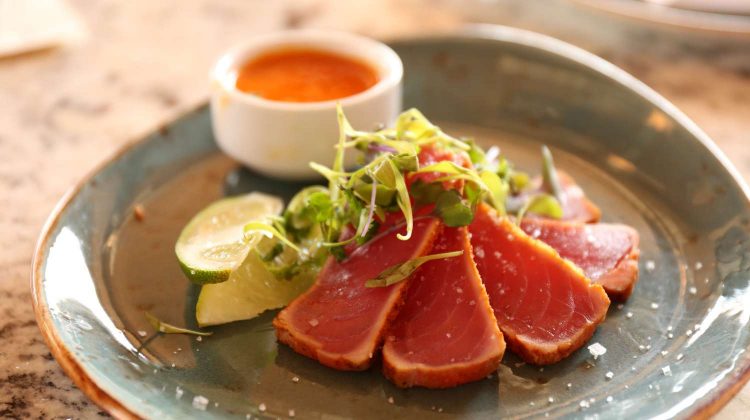 UxhIU5f5GN4-raw meat with spices on green ceramic plate-sashimi recipes-us-feature