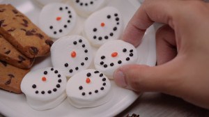 Chocolate Marshmallow Snowmen Christmas Dessert