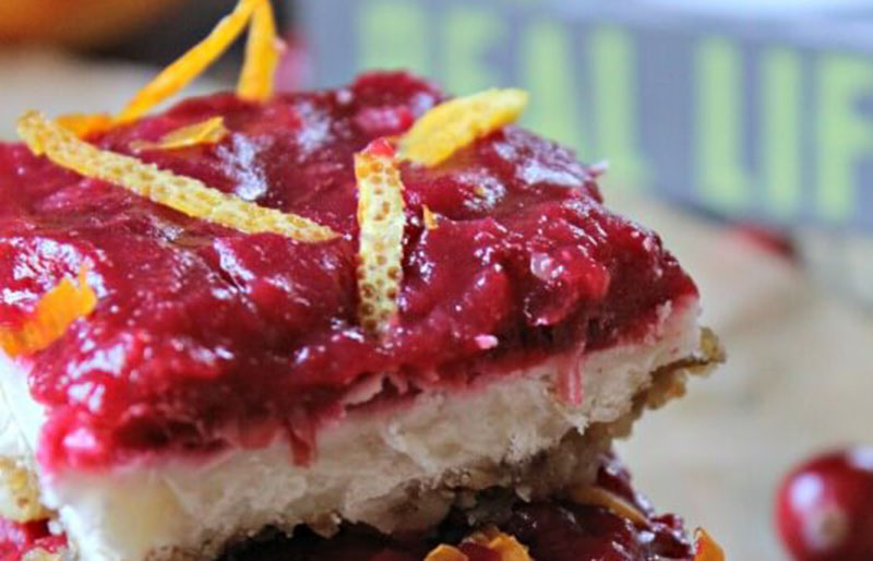 cranberry orange bars no bake paleo vegan gluten free | thanksgiving desserts to impress