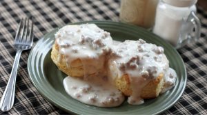 biscuits gravy breakfast food-sausage recipes-pb-feature