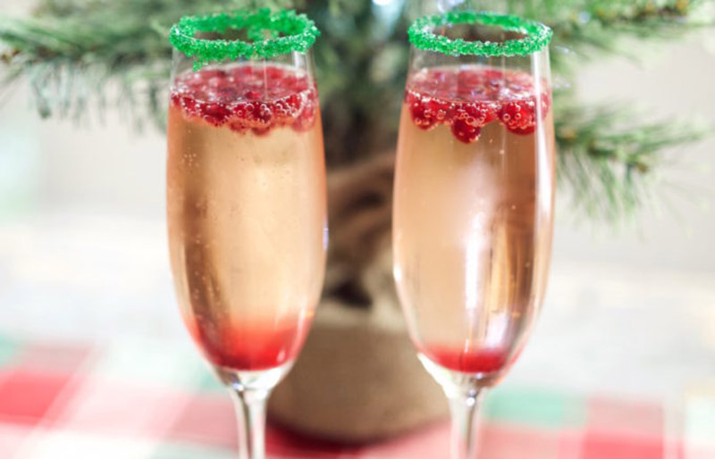 christmas champagne cocktail recipe | christmas dinner ideas