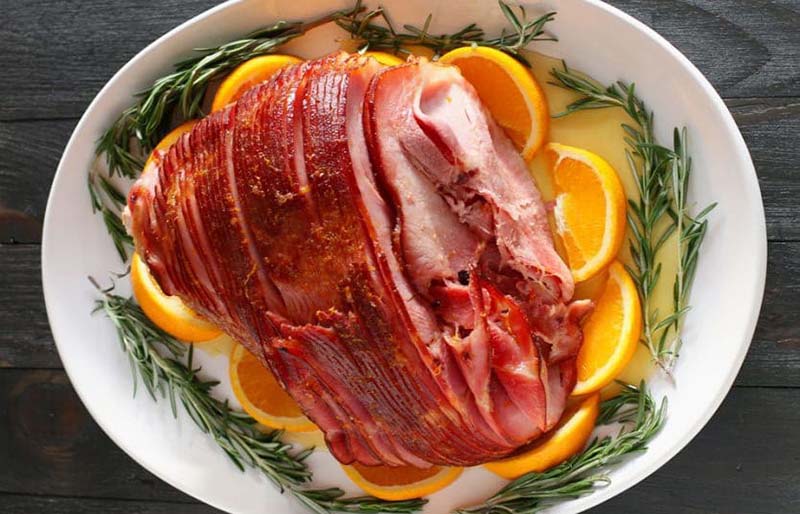 easy orange honey ham | christmas dinner ideas