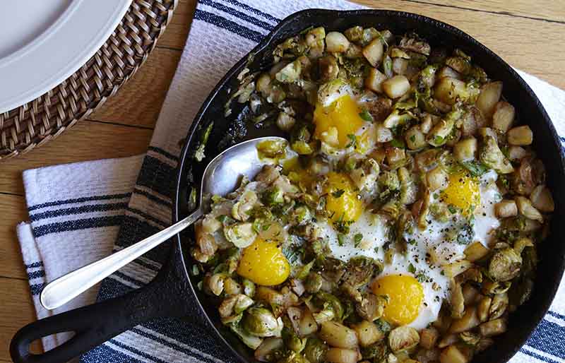 leftover brussels sprouts hash | christmas leftover recipes