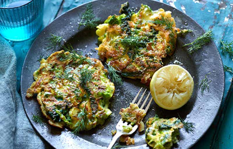 leftover greens fritters | christmas leftover recipes