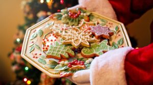 santa plate of cookies-christmas cookie recipes-pb-feature