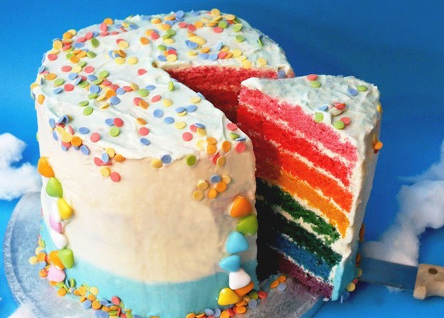 Easy Rainbow Cake Recipe Perfect For Birthday Parties | Easy Homemade Recipes Every Beginner Should Master