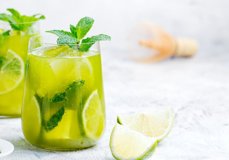 matcha iced green tea lime fresh | green juices