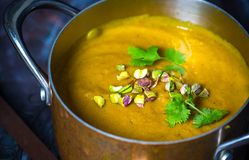 pureed soup cauliflower spices | vegan vegetable soup