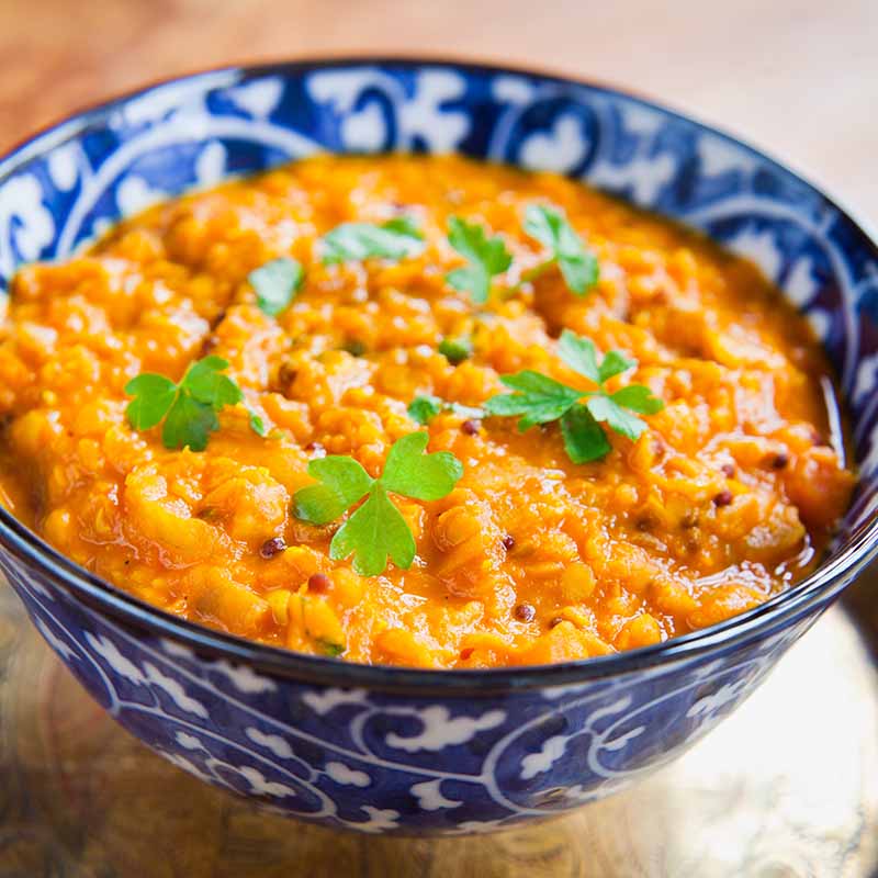 red lentils vegetarian dal indian curry | vegan vegetable soup
