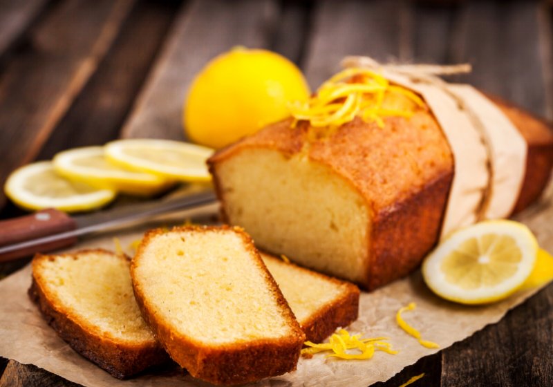 classic lemon pound cake on rustic | easy diabetic recipes