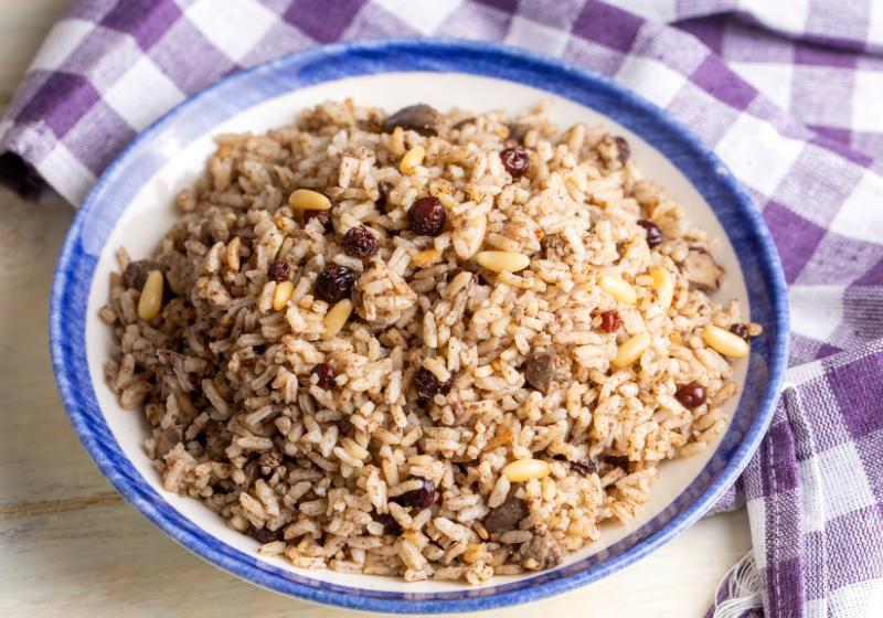 traditional delicious turkish food rice pilaf | diabetic breakfast recipes