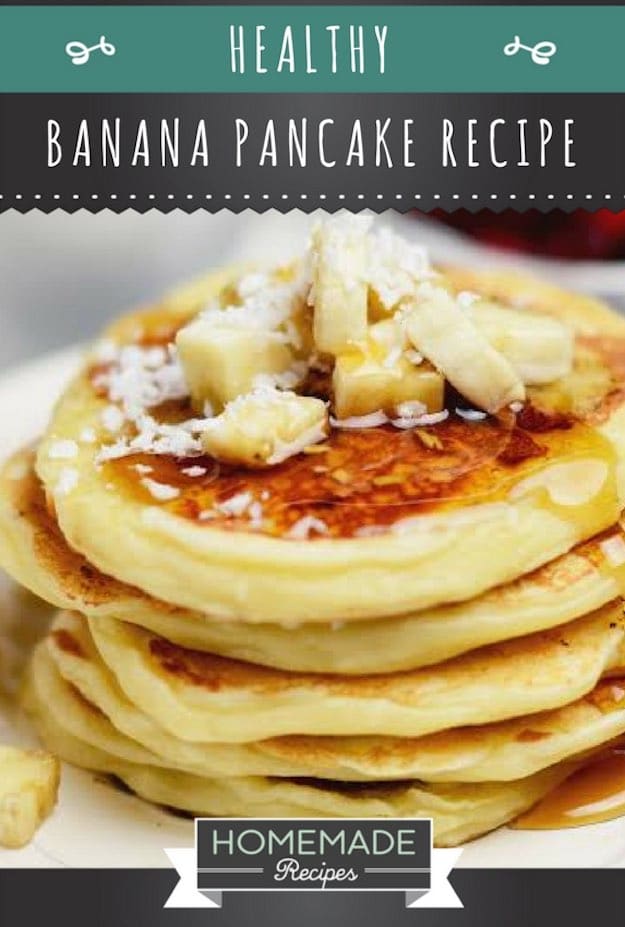 Easy Healthy Banana Pancake Recipe | Homemade Recipes