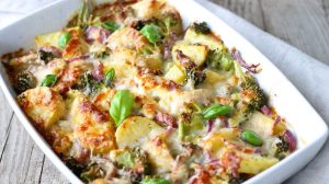 bake baked basil broccoli-Healthy Casserole Recipes-px-feature
