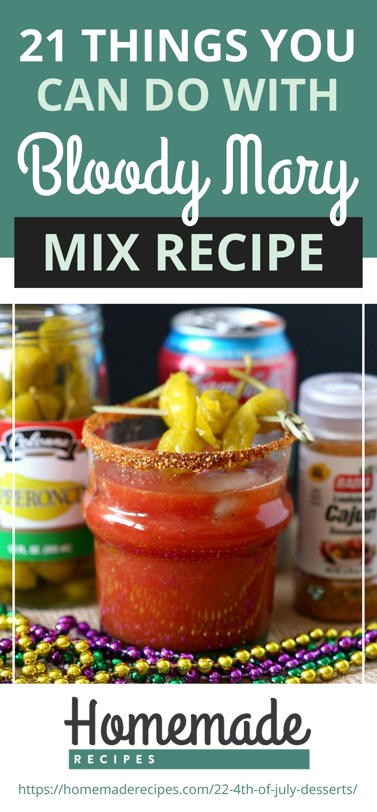 Pinterest Placard | 21 Things You Can Do With Bloody Mary Mix Recipe