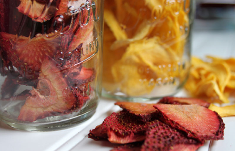 dried fruit stored in jars | dehydrator recipes