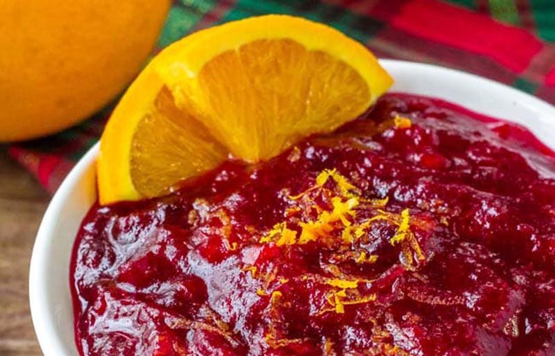 cranberry orange sauce reduced | christmas side dishes