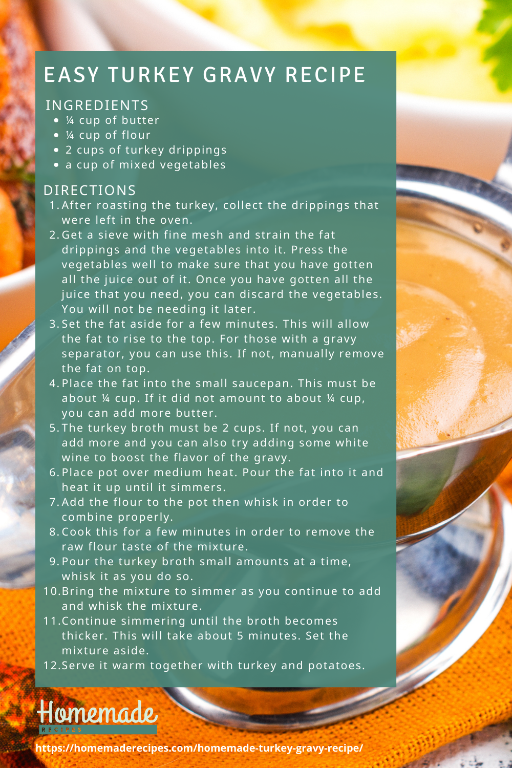 recipe card | Easy Turkey Gravy Recipe