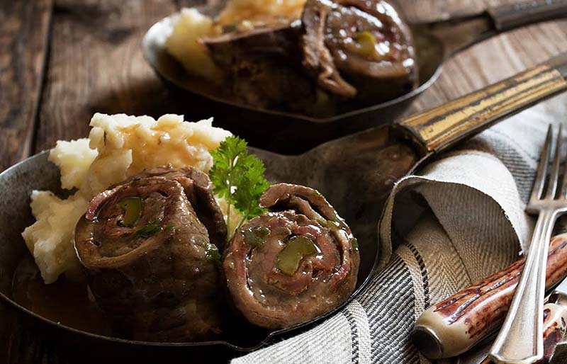 german beef rouladen | new year's eve dinner ideas