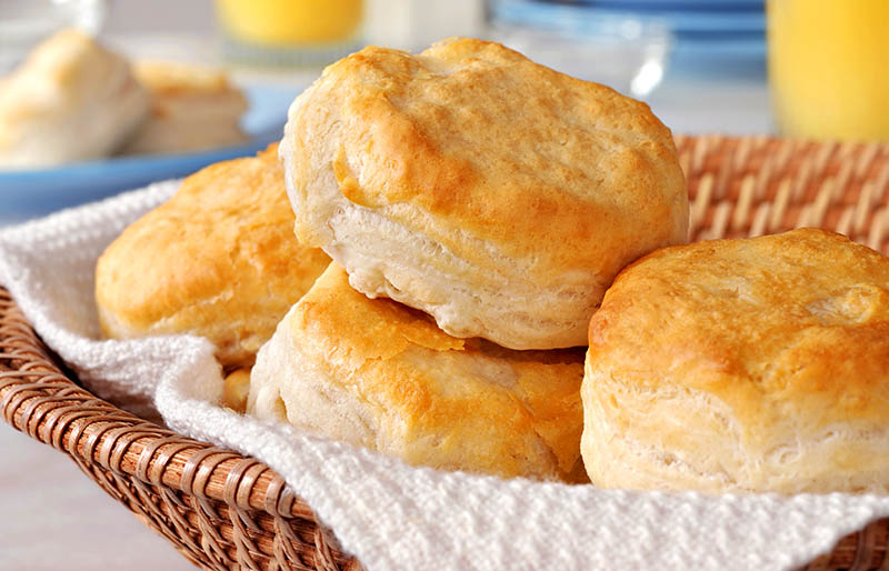 basket freshly baked biscuits orange juice | soul food dinner menu