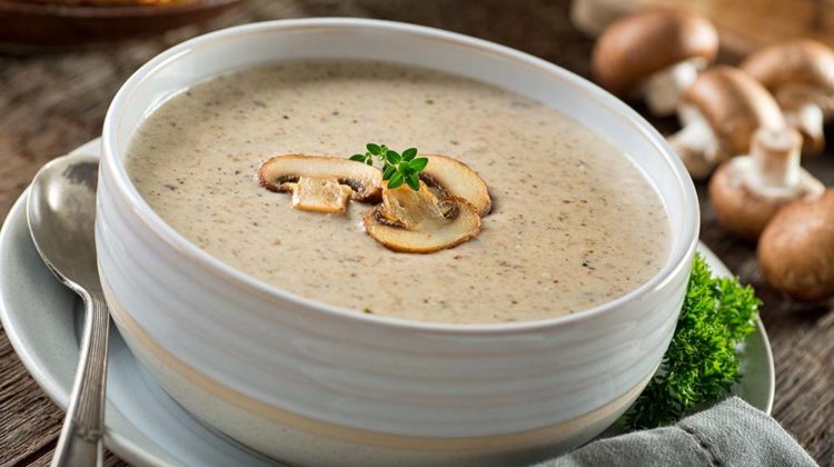 bowl delicious homemade cream mushroom soup | Soul Food Recipes | A Selection Of Satisfying Southern Goodness | Featured