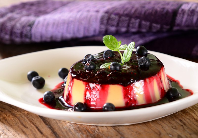panna cotta wild blueberries | easy fancy desserts