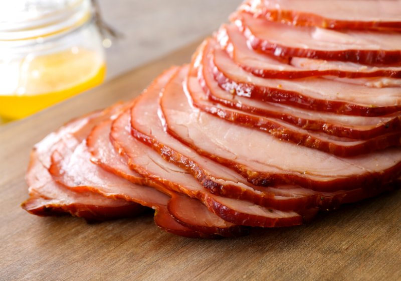 delicious sliced honey baked ham on | boneless ham recipes