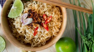 instant noodles on wooden | Ramen Upgrades To Live Your Best Instant Ramen Life | featured