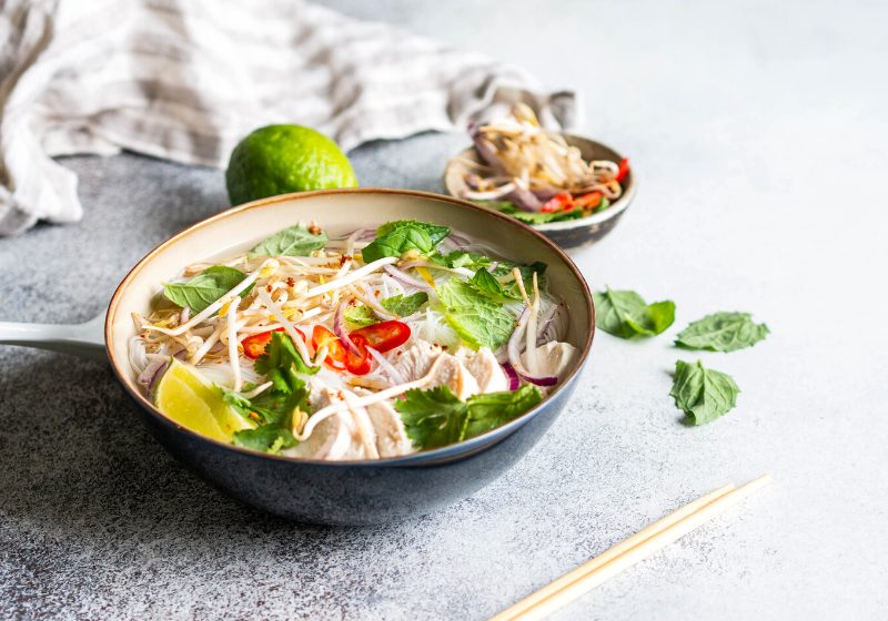 traditional vietnamese soup pho ga bowl | best instant ramen flavors