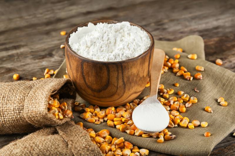 bowl-corn-starch-kernels-on-table | store grains