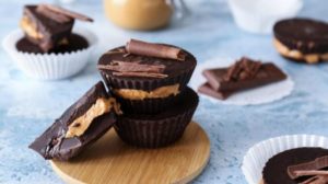 tasty-chocolate-peanut-butter-cups-on keto | Guilt-Free Keto Peanut Butter Cups | Featured