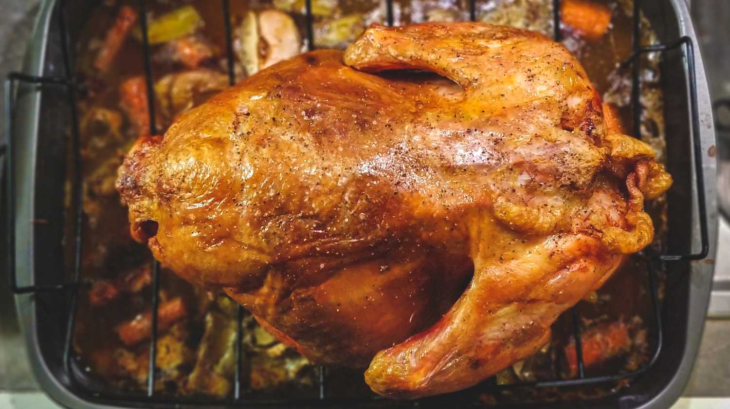 Roasted Turkey On Top of Grill | turkey seasoning rub