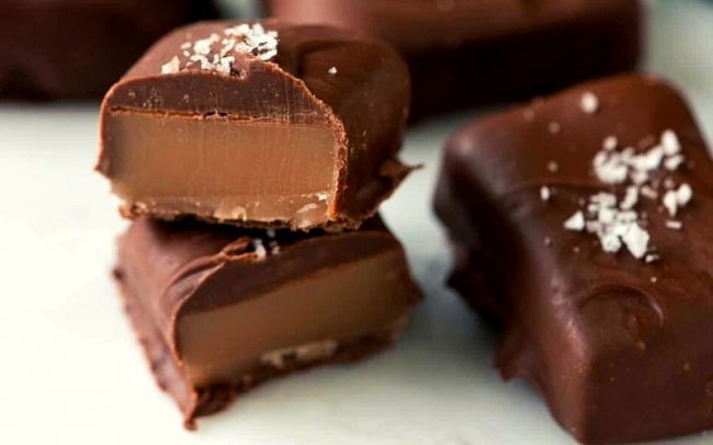 Salted Chocolate Covered Caramels recipe