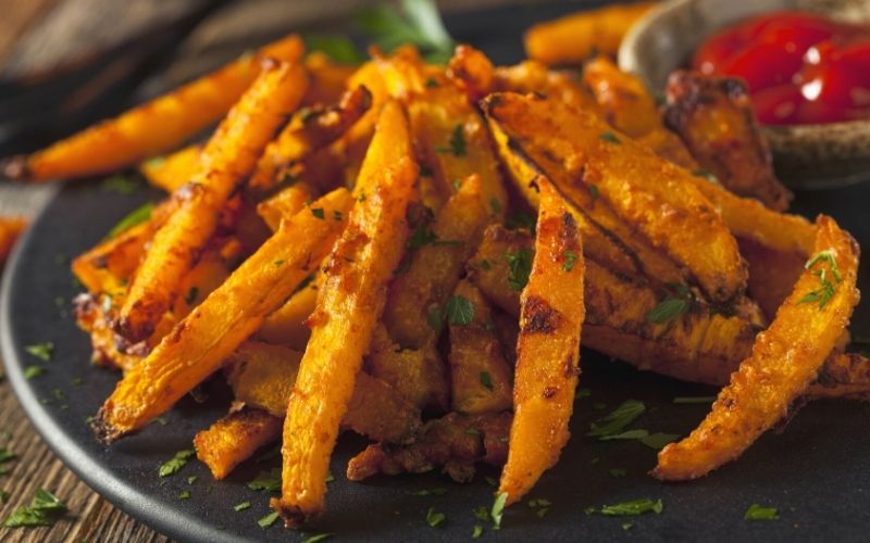 homemade organic pumpkin french fries | Easy and Healthy Air Fryer Pumpkin Fries Recipe