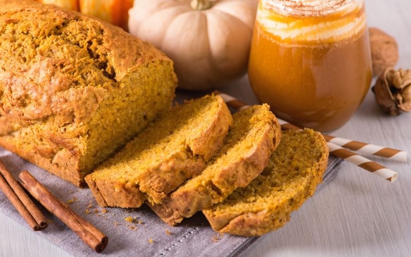 pumpkin bread cake spice latte autumn dinner | Pumpkin Spice Bread | Easy Recipe