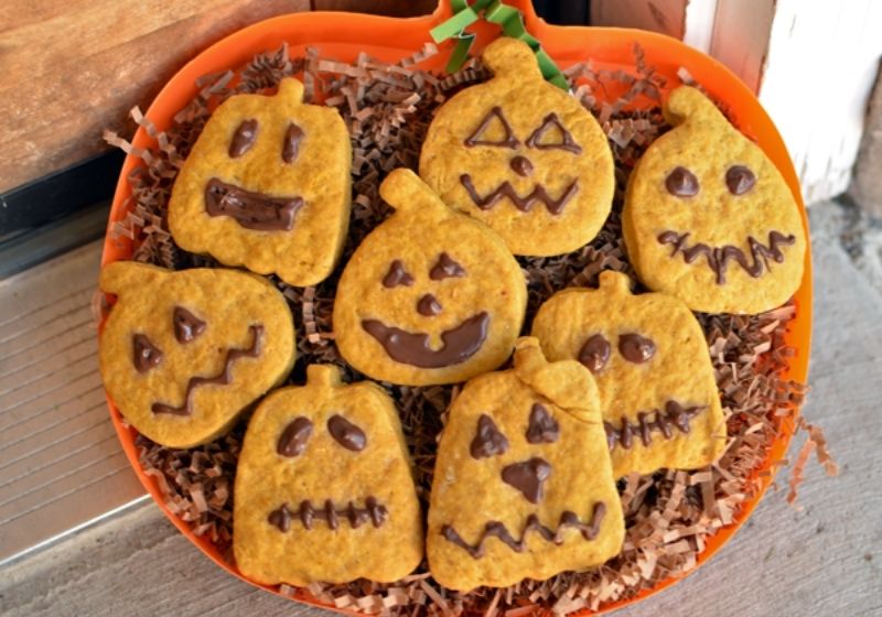 pumpkin roll out cookies with beans and coconut sugar | halloween appetizers adults