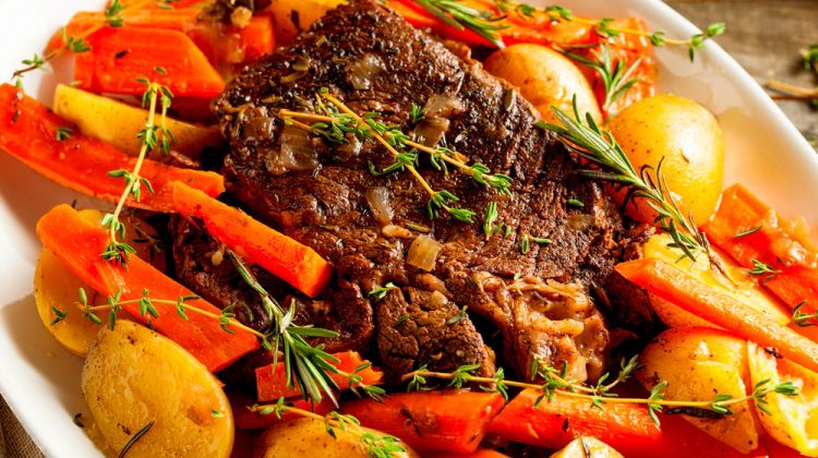 slow cooker pot roast | Hearty Fall Crockpot Meals For The Chilly Days Ahead | Featured
