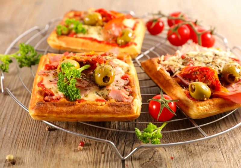 pizza waffle vegetable | waffle iron pizza