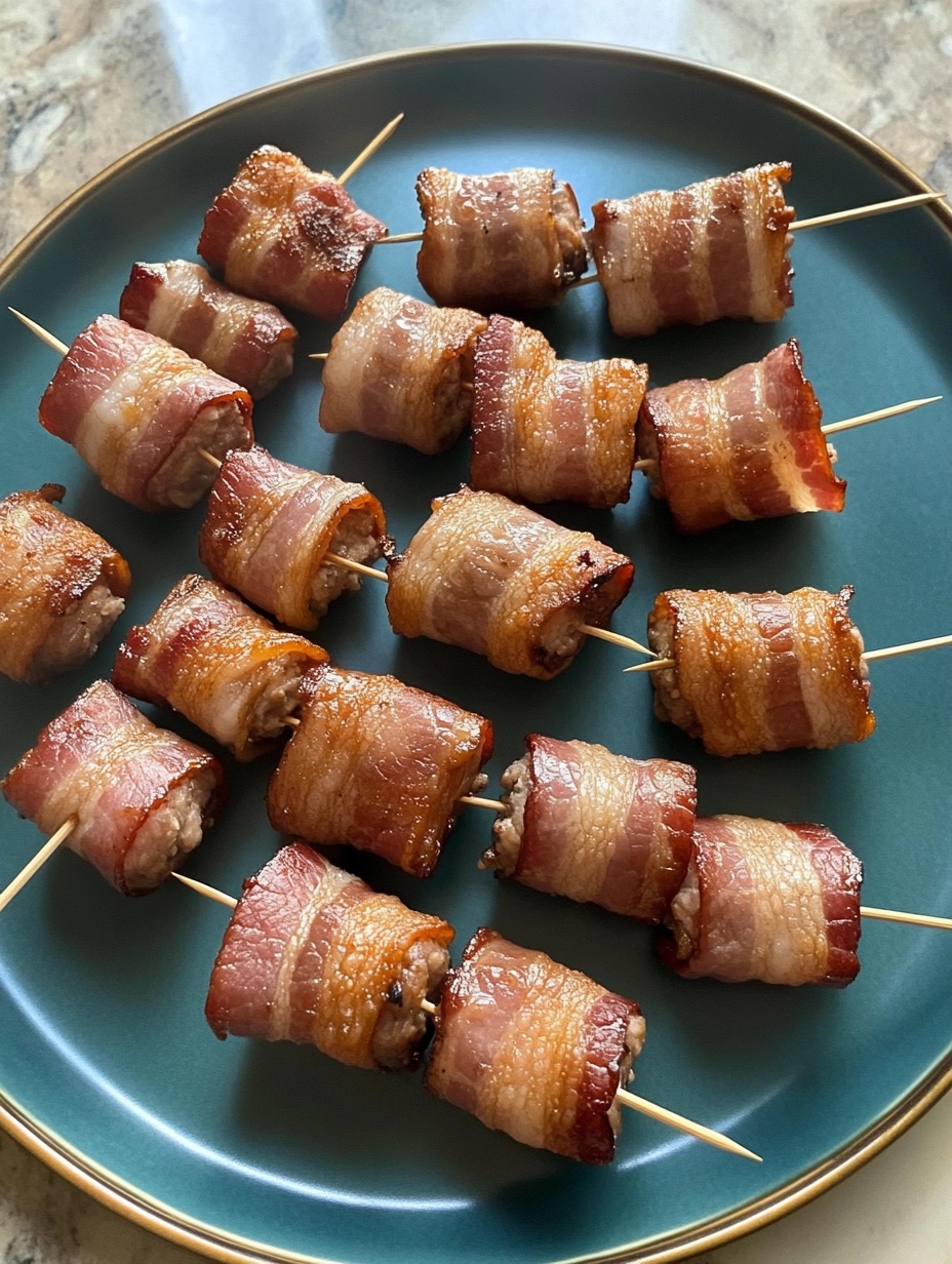 Bacon Wrapped Spam Bites