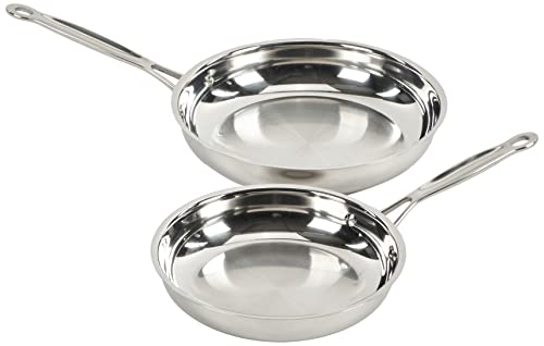 Cuisinart Chef's Classic Stainless Ceramic Nonstick Skillet, Silver, 12