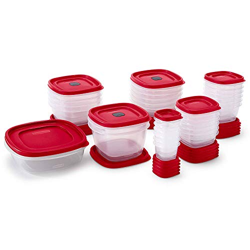 Rubbermaid 60-Piece Food Storage Containers with Lids, Salad