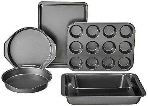 Check out Amazon Basics 6-Piece Nonstick, Carbon Steel Oven Bakeware Baking Set at https://homemaderecipes.com/product/amazon-basics-6-piece-nonstick-carbon-steel-oven-bakeware-baking-set/