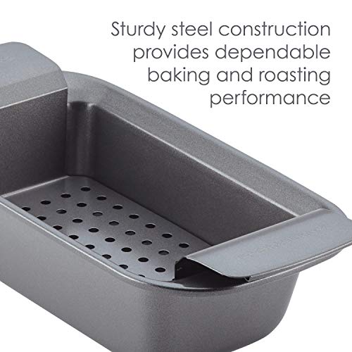 Check out Rachael Ray Bakeware Meatloaf/Nonstick Baking Loaf Pan with Insert, 9 Inch x 5 Inch, Gray at https://homemaderecipes.com/product/rachael-ray-bakeware-meatloaf-nonstick-baking-loaf-pan-with-insert-9-inch-x-5-inch-gray/