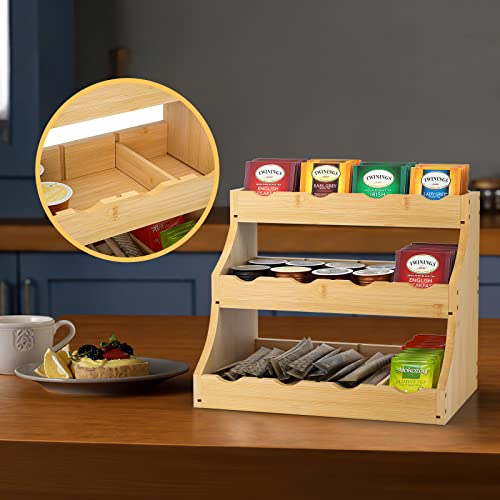 Check out Bamboo Tea Organizer, Tea Bag Organizer for Cabinet, 3-Tier Tea Bag Holder Stores Over 240 Tea Bags, Tea Station for Coffee Capsules, Creamer, Sweetener, Sugar - Removable Divider at https://homemaderecipes.com/product/bamboo-tea-organizer-tea-bag-organizer-for-cabinet-3-tier-tea-bag-holder-stores-over-240-tea-bags-tea-station-for-coffee-capsules-creamer-sweetener-sugar-removable-divider/