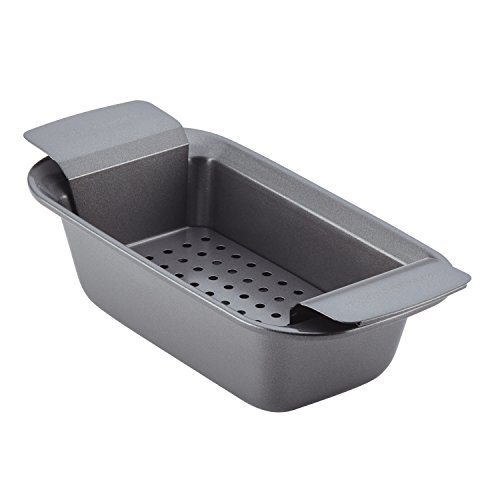 Check out Rachael Ray Bakeware Meatloaf/Nonstick Baking Loaf Pan with Insert, 9 Inch x 5 Inch, Gray at https://homemaderecipes.com/product/rachael-ray-bakeware-meatloaf-nonstick-baking-loaf-pan-with-insert-9-inch-x-5-inch-gray/