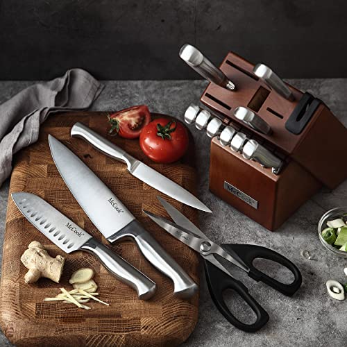 Check out McCook MC29 Knife Sets,15 Pieces German Stainless Steel Kitchen Knife Block Sets with Built-in Sharpener at https://homemaderecipes.com/product/mccook-mc29-knife-sets15-pieces-german-stainless-steel-kitchen-knife-block-sets-with-built-in-sharpener/